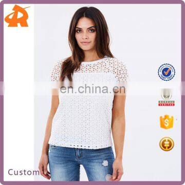 China Wholesale Translucent Top Design Ladies Blouses and Tops For Fashion Women
