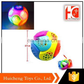 best selling items kid educational DIY assemble jumping flashing ball with music