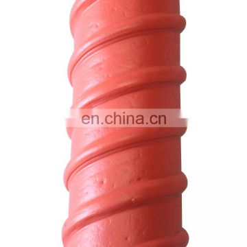60mm orange HDPE plastic corrugated pipe duct for prestressing post tension