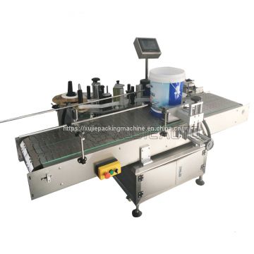 round pails side adhesive sticker labeling machine for bottles