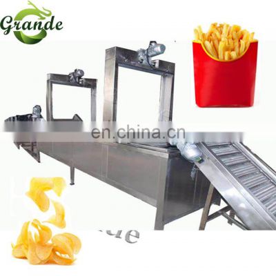 Potato Crisps Maker Frozen French Fries Equipment Production Line
