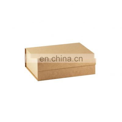 Custom logo printing eco-friendly kraft apparel retail gift packaging box