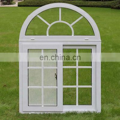 European style upvc sliding windows with double glazing