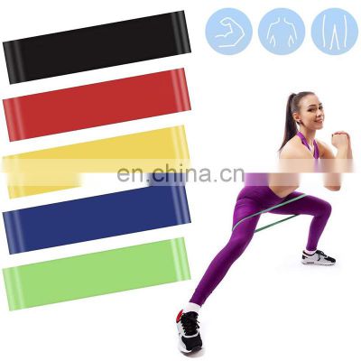 wholesale natural latex customized long resistance exercise rubber band