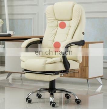 Factory Direct Sale Manufacturer High Quality Leather Ergonomic Massage Swivel Recliner Executive Chair for Office
