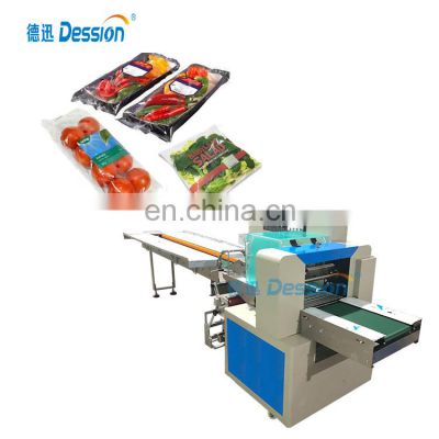 Automatic fruit and vegetable packing machine flow pack machine