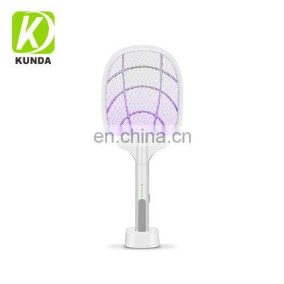 Rechargeable  2 in 1 Functional  Electric Fly  Mosquito Swatter and Mosquito Killer Lamp with UV Light