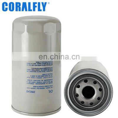 CORALFLY OEM ODM Factory Price Truck Diesel Engine Lube Oil Filter 2992242 For Iveco Filter