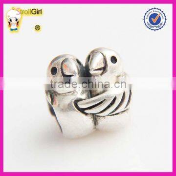 jewelry making supplies 925 sterling silver Bird Charm Beads