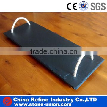 cheap dinner plates slate material with rope                        
                                                                                Supplier's Choice