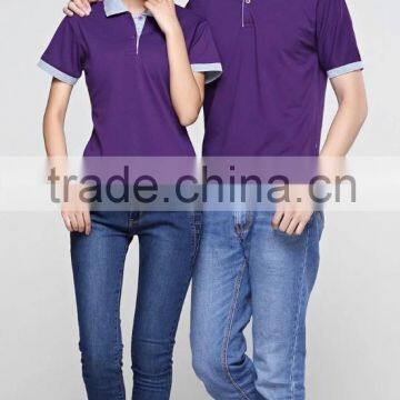 2015 couple shirts design for lovers/short sleeve design your own t shirt made in china