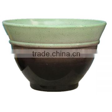 cheap outdoor ceramic colored plastic split pot garden planter