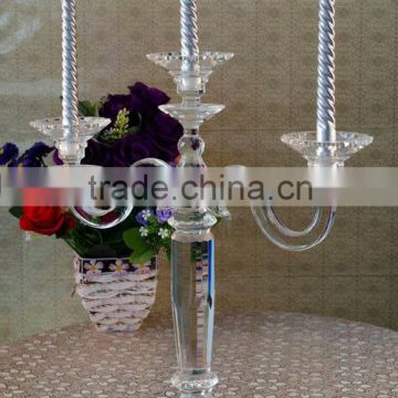 Crystal candleabra wedding decoration center