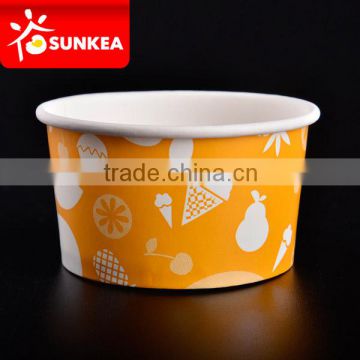 Custom printed disposable paper sorvete cup
