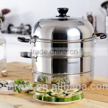 Charms stainless steel 3 layer steamer kitchenware