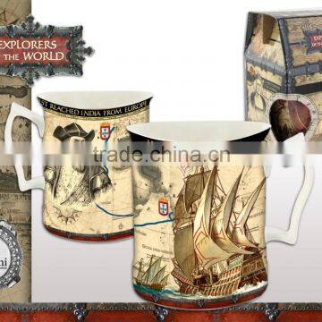 CARMANI gift set - mug Explorers of the World design