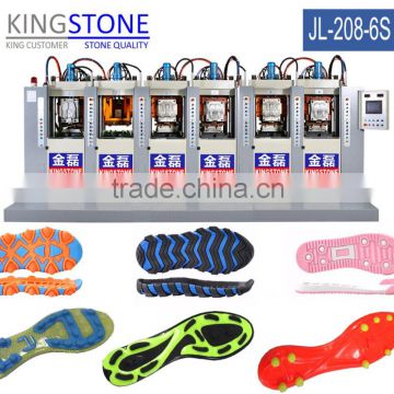 Full-Automatic Static 6 Station 2 Color TPU TR Shoe Sole Making Injection Molding Machine JL-208-6S