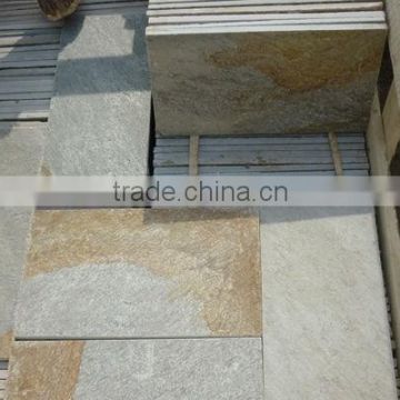 China White Gold Quartz Patio accent wall stone