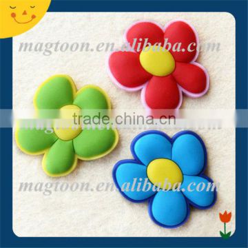Colorful funny shape flower shaped magnets for fridge