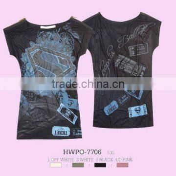 Glo-story cotton lycra women tshirts