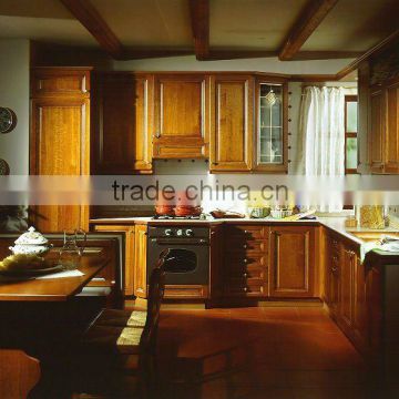 solid wood kitchen cabinet timber kitchen cupboard hot selling
