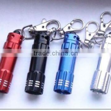 3 led aluminum mini keychain led torch light