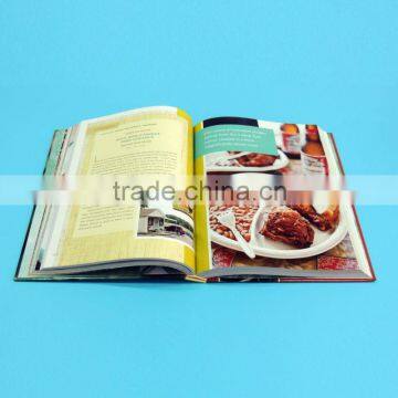 Professional coloring embossing hardcover cookbook printing