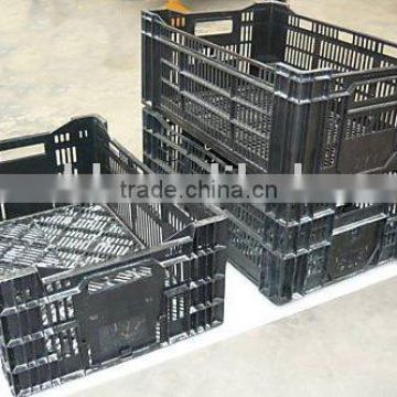 plastic stackable storage crates mold