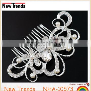 New arrival crystal wedding jewelry bridal butterfly hair accessories