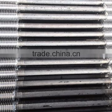 Aluminum extruded fin tube with space (middle unfinned) , spiral aluminum fin tube applicated for air cooler, heat exchanger