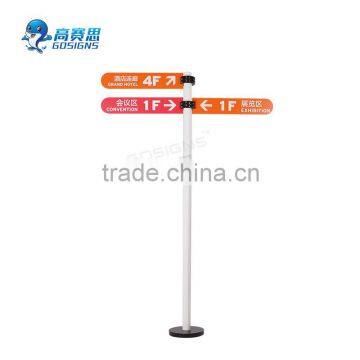 customized metal way finding pylon sign