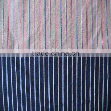 Yarn dyed(coloured stripe) stripe single jersey fabric