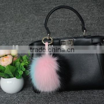 Factory direct wholesale Super quality colorful soft fox fur pompon pom pom/ fur pompoms from Alibaba China