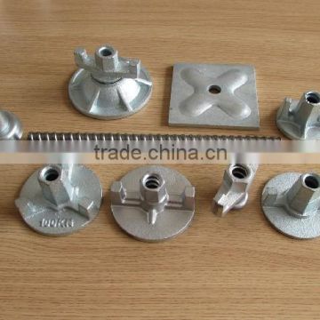 scaffold wing nut and swivel tie rod accessories