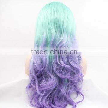 Cheap raw two tone color Ombre synthetic full lace wig                        
                                                Quality Choice