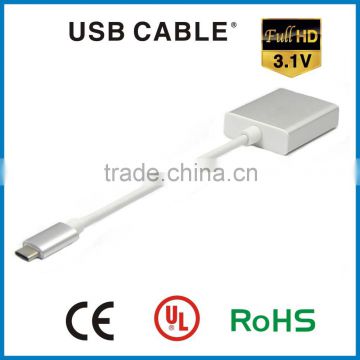Custom usb 3.1 type c male to HDMI female converter cable hdmi male to usb female cable for MacBook
