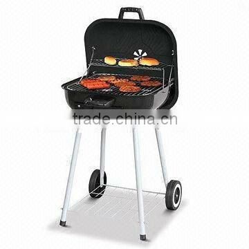Red lid powder coated cheap charcoal bbq grill