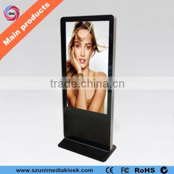 Smart floor stand HD wifi internet 42 inch advertising LCD digital signage kiosk