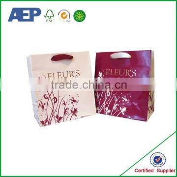 Matt lamination high quality costom cheap printed shopping bags