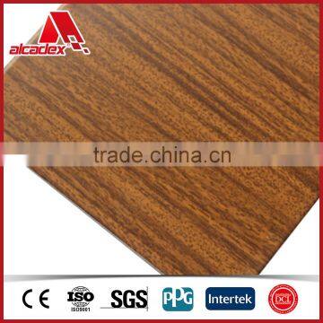 wooden finisheh ACP natural style wall cladding plastic panel