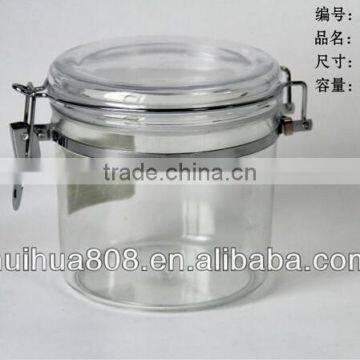 Clear Plastic Food Storage Airtight Acrylic Canister