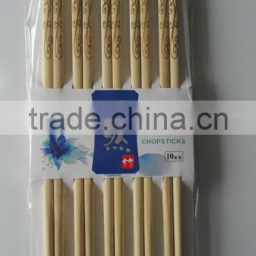 High quality nature bamboo chopsticks with laser logo direct factory price