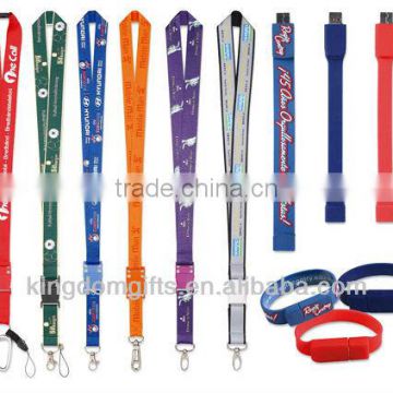 Silk Screen Printing Polyester Lanyard Strap with buckle