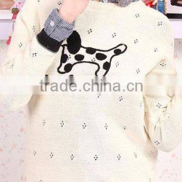 ladies handmade knit wool sweater