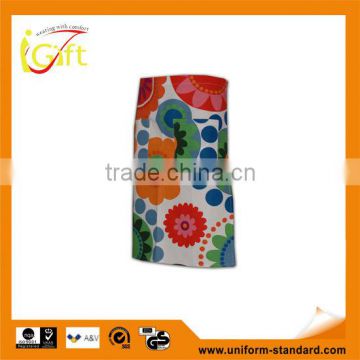 Wholesale Promotional Factory Price customized Polyester Mixed waist half aprons for women