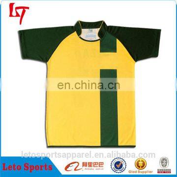 Custom sublimated chad ochocinco rugby jersey yellow shirts