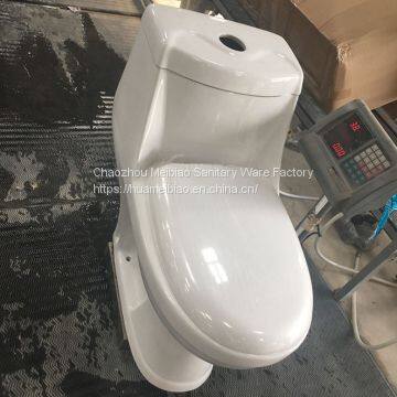 Cheap sanitary ware WC  ceramic one piece toilet gravity flushing