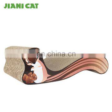 High quality luxury cartoon cardboard cat scratcher