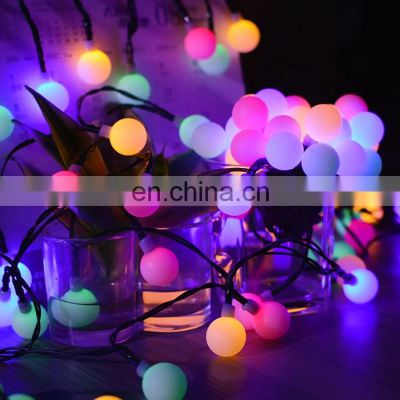 RGB Christmas decoration light led gift items light up toy solar ball string light