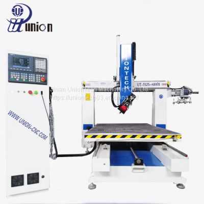 3D 4D Wood Carving CNC Machine Wood And Foam Mold Making 4 Axis CNC Router With Swing Head